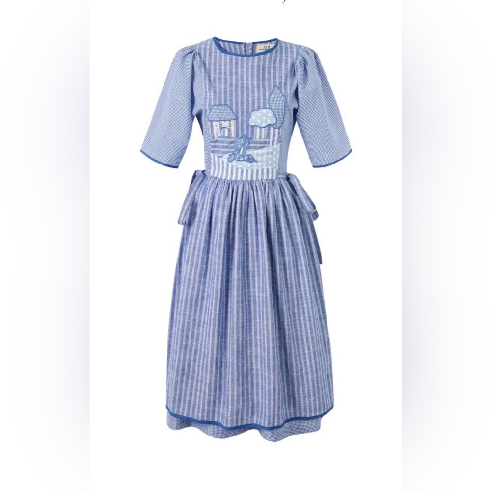 Fashion Brand Company Blue Apron Lovers NWOT gingham midi